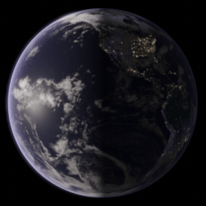 Animated globe GIF before compression